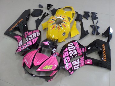 Carenado Moto CBR 600 RR 13-21 - Amarillo Rosa Rossi
