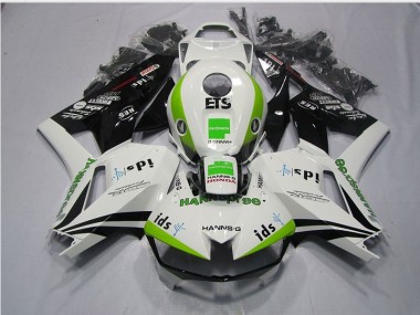 Carenado Moto CBR 600 RR 13-21 - Blanco Verde Hannspree ETS