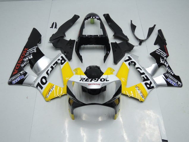 Carenado Moto CBR 900 RR 929 00-01 - Amarillo Plata Negro Repsol Carenado Moto CBR 900 RR 929 00-01 - Amarillo Plata Negro Repsol