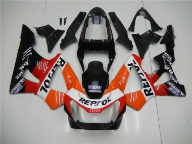 Carenado Moto CBR 900 RR 929RR 00-01 - Naranja Rojo Negro Repsol