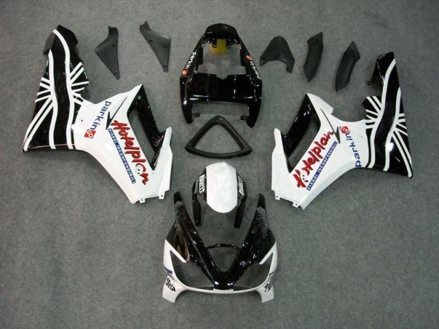 Carenado Moto Daytona 675 Triple 06-08 - Negro Blanco