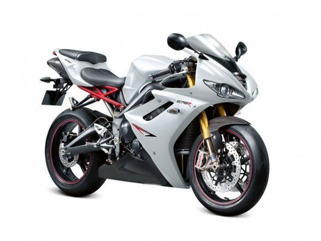 Carenado Moto Daytona 675 Triple 09-12 - Blanco Perla Negro