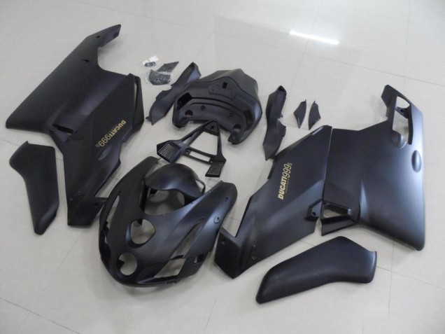 Carenado Moto Ducati 749 999 03-04 - Negro Mate Oro Calcomanías Carenado Moto Ducati 749 999 03-04 - Negro Mate Oro Calcomanías