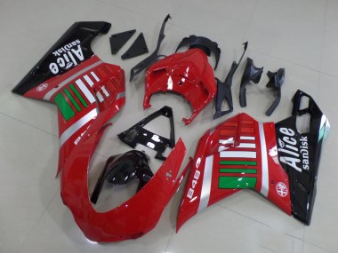 Carenado Moto Ducati 848 1098 1198 07-14 - Alice con verde