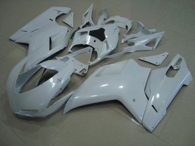 Carenado Moto Ducati 848 1098 1198 07-14 - Brillante Blanco