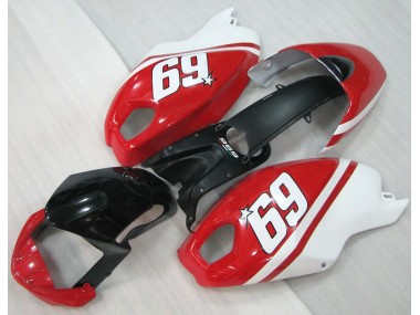 Carenado Moto Ducati Monster 696 08-12 - Negro Rojo Blanco 69