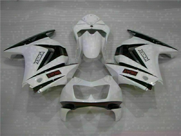Carenado Moto EX250 08-12 - Blanco Negro Carenado Moto EX250 08-12 - Blanco Negro