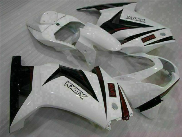 Carenado Moto EX250 08-12 - Blanco Negro Carenado Moto EX250 08-12 - Blanco Negro