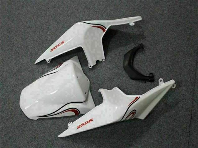 Carenado Moto EX250 08-12 - Blanco Rojo Carenado Moto EX250 08-12 - Blanco Rojo