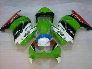 Carenado Moto EX250 08-12 - Blanco Verde Negro Ninja