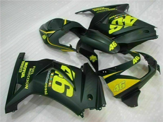 Carenado Moto EX250 08-12 - Negro Amarillo 46
