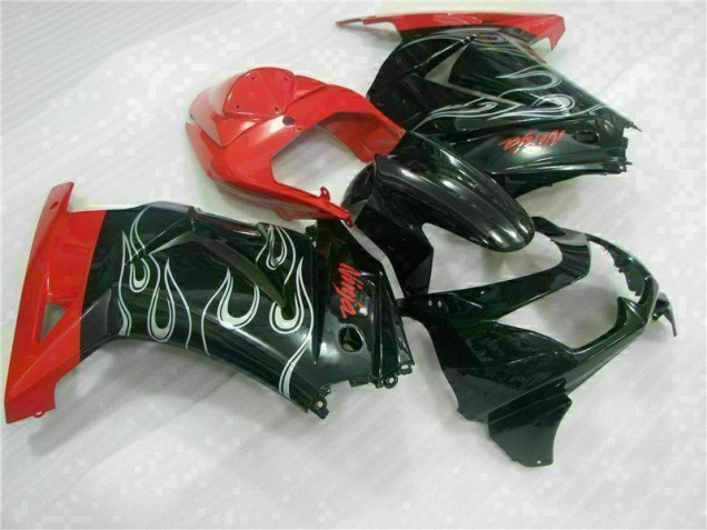Carenado Moto EX250 08-12 - Negro Rojo Ninja