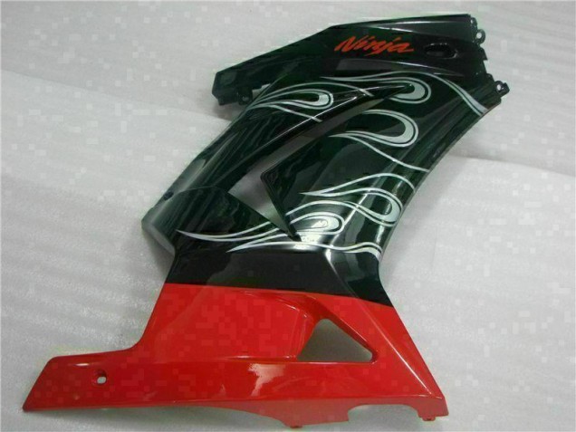 Carenado Moto EX250 08-12 - Negro Rojo Ninja
