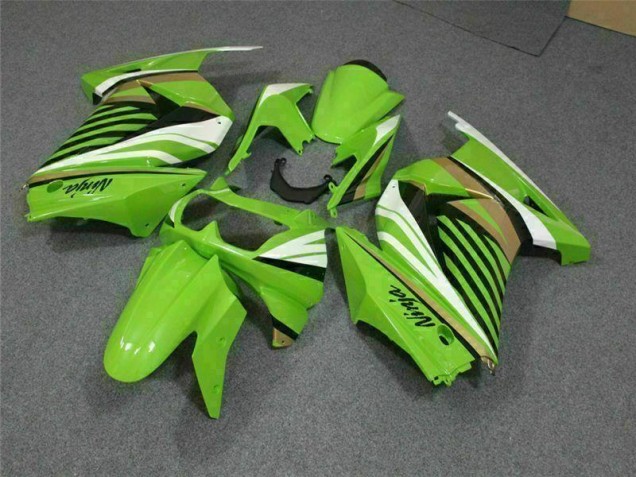 Carenado Moto EX250 08-12 - Verde Blanco Negro Ninja