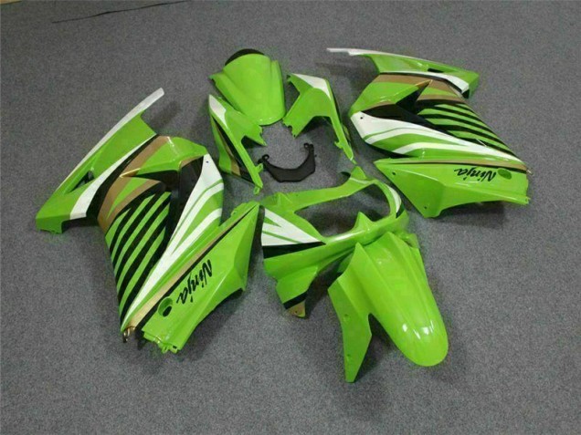 Carenado Moto EX250 08-12 - Verde Blanco Negro Ninja