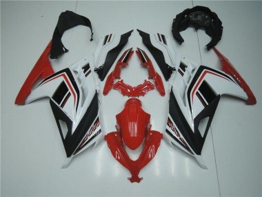 Carenado Moto EX300 13-16 - Rojo Blanco Negro