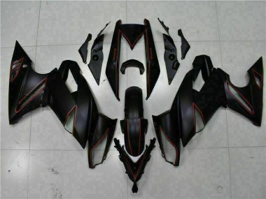 Carenado Moto EX650 09-11 - Negro Rojo