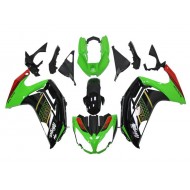 Carenado Moto EX650 12-16 - Verde Negro