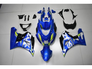 Carenado Moto GSXR 1000 17-23 - Azul Blanco Calcomanía