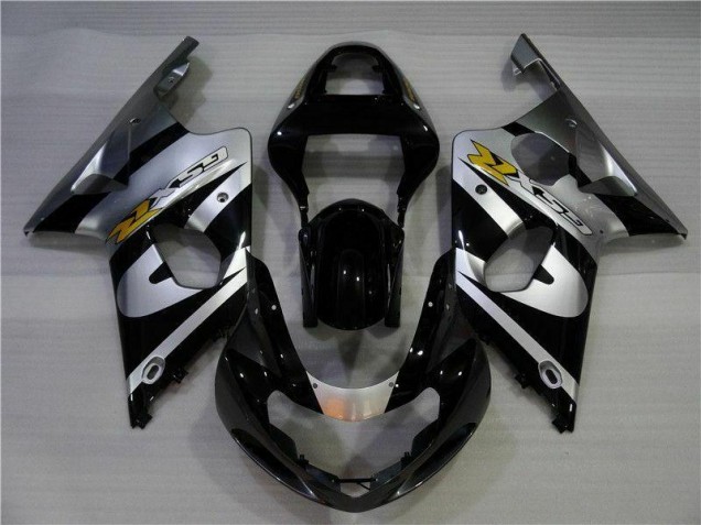 Carenado Moto GSXR 1000 K1 00-02 - Plata Negro Carenado Moto GSXR 1000 K1 00-02 - Plata Negro