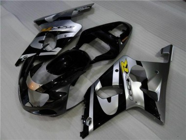 Carenado Moto GSXR 1000 K1 00-02 - Plata Negro