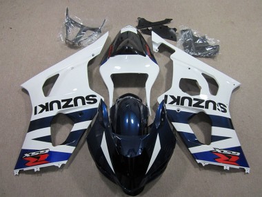 Carenado Moto GSXR 1000 K3 03-04 - Blanco Azul Negro Calcomanía