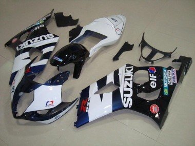 Carenado Moto GSXR 1000 K3 03-04 - Blanco Negro Elf
