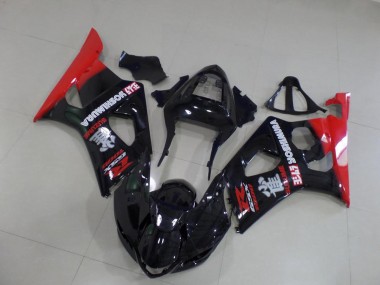 Carenado Moto GSXR 1000 K3 03-04 - Negro y rojo