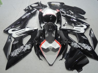 Carenado Moto GSXR 1000 K5 05-06 - Negro Blanco Beacon