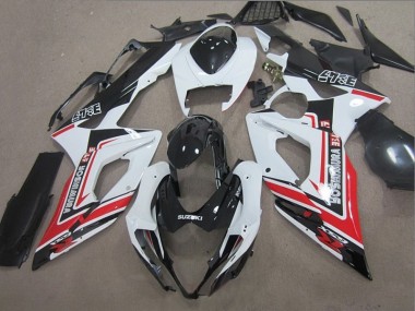 Carenado Moto GSXR 1000 K5 05-06 - Negro Blanco Rojo