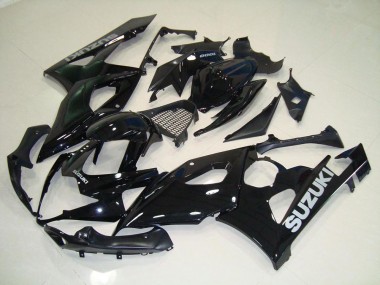 Carenado Moto GSXR 1000 K5 05-06 - Negro Plata Calcomanías