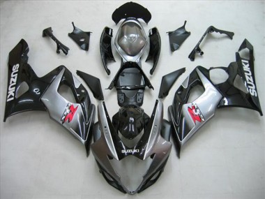 Carenado Moto GSXR 1000 K5 05-06 - Negro Plata Gris