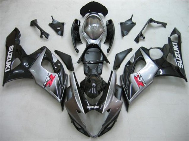 Carenado Moto GSXR 1000 K5 05-06 - Negro Plata Gris