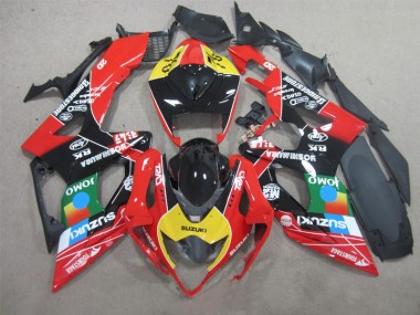 Carenado Moto GSXR 1000 K5 05-06 - Negro Rojo Amarillo