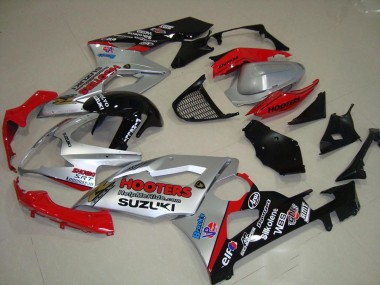 Carenado Moto GSXR 1000 K5 05-06 - Plata & Rojo