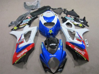 Carenado Moto GSXR 1000 K7 07-08 - Azul Blanco Rockstar