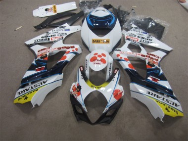 Carenado Moto GSXR 1000 K7 07-08 - Blanco Azul Oscuro Dog