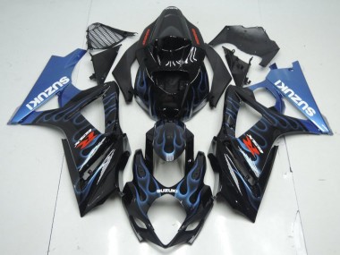 Carenado Moto GSXR 1000 K7 07-08 - Llama azul negra
