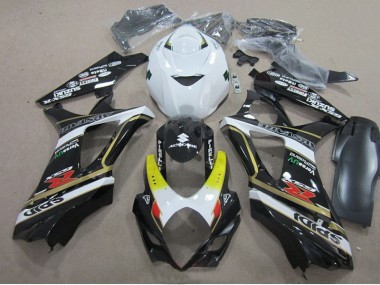 Carenado Moto GSXR 1000 K7 07-08 - Negro Blanco