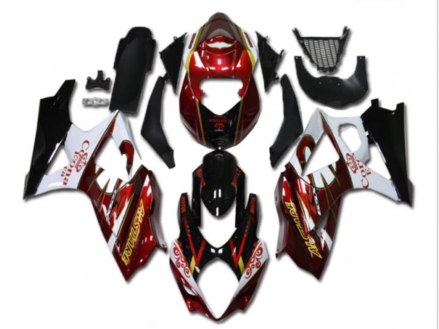 Carenado Moto GSXR 1000 K7 07-08 - Rojo Blanco Negro Carenado Moto GSXR 1000 K7 07-08 - Rojo Blanco Negro