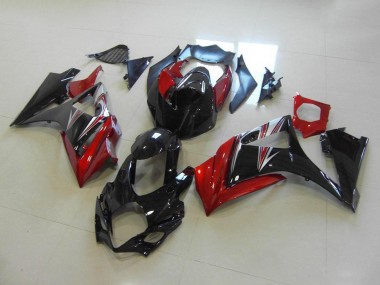 Carenado Moto GSXR 1000 K7 07-08 - Rojo Negro No Pegatinas