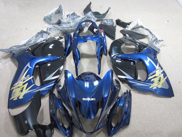 Carenado Moto GSXR 1300 Hayabusa 08-19 - Azul Blanco Oro Calcomanía Carenado Moto GSXR 1300 Hayabusa 08-19 - Azul Blanco Oro Calcomanía