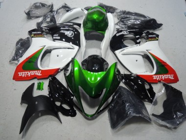 Carenado Moto GSXR 1300 Hayabusa 08-19 - Blanco Verde Makita