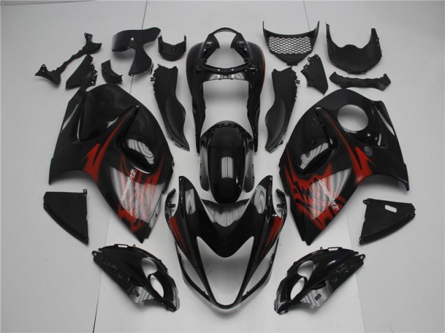 Carenado Moto GSXR 1300 Hayabusa 08-19 - Negro Rojo