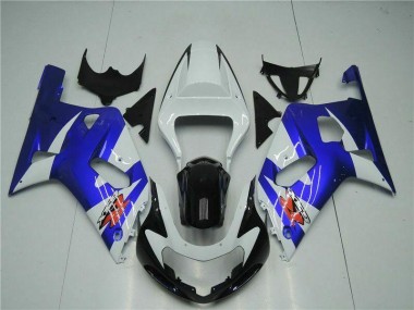 Carenado Moto GSXR 600 / 750 K1 K2 K3 01-03 - Blanco Azul
