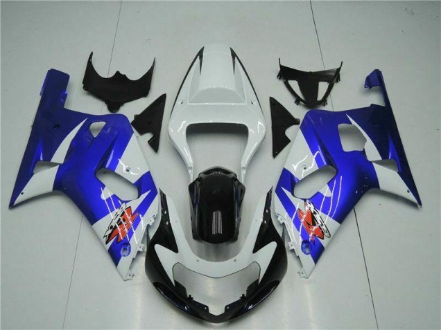 Carenado Moto GSXR 600 / 750 K1 K2 K3 01-03 - Blanco Azul Carenado Moto GSXR 600 / 750 K1 K2 K3 01-03 - Blanco Azul
