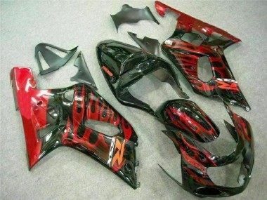 Carenado Moto GSXR 600 / 750 K1 K2 K3 01-03 - Rojo Negro