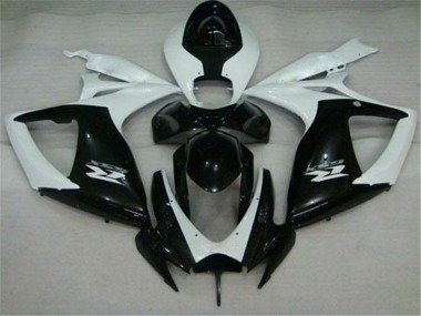 Carenado Moto GSXR 600 / 750 K6 06-07 - Negro Blanco