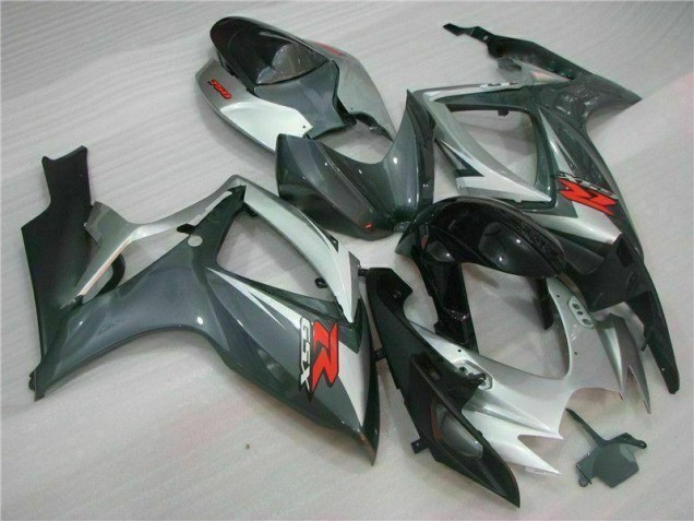 Carenado Moto GSXR 600 / 750 K6 06-07 - Plata Negro Carenado Moto GSXR 600 / 750 K6 06-07 - Plata Negro