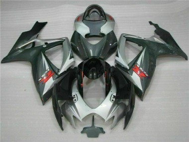 Carenado Moto GSXR 600 / 750 K6 06-07 - Plata Negro